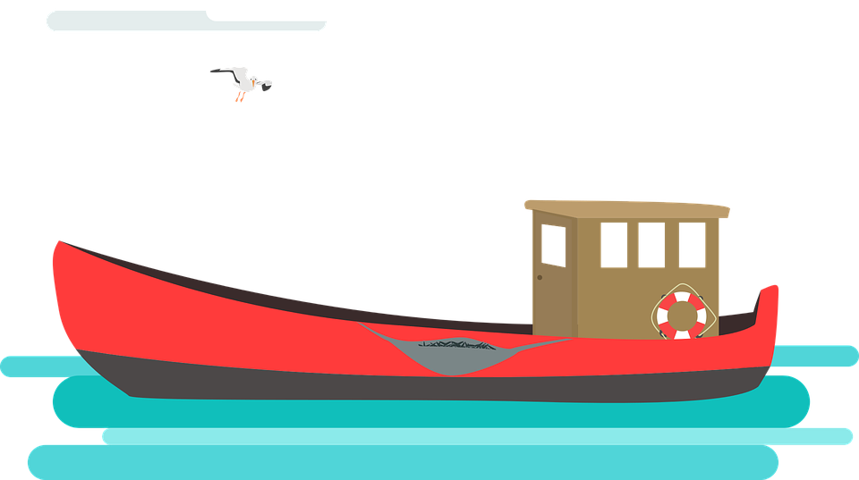 Cutter, Fishing Vessel, Fishing, Shrimp - Fishing Boat Vector Png (960x537)