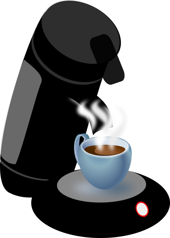 Clip Art - Cafetière Clipart (600x841)