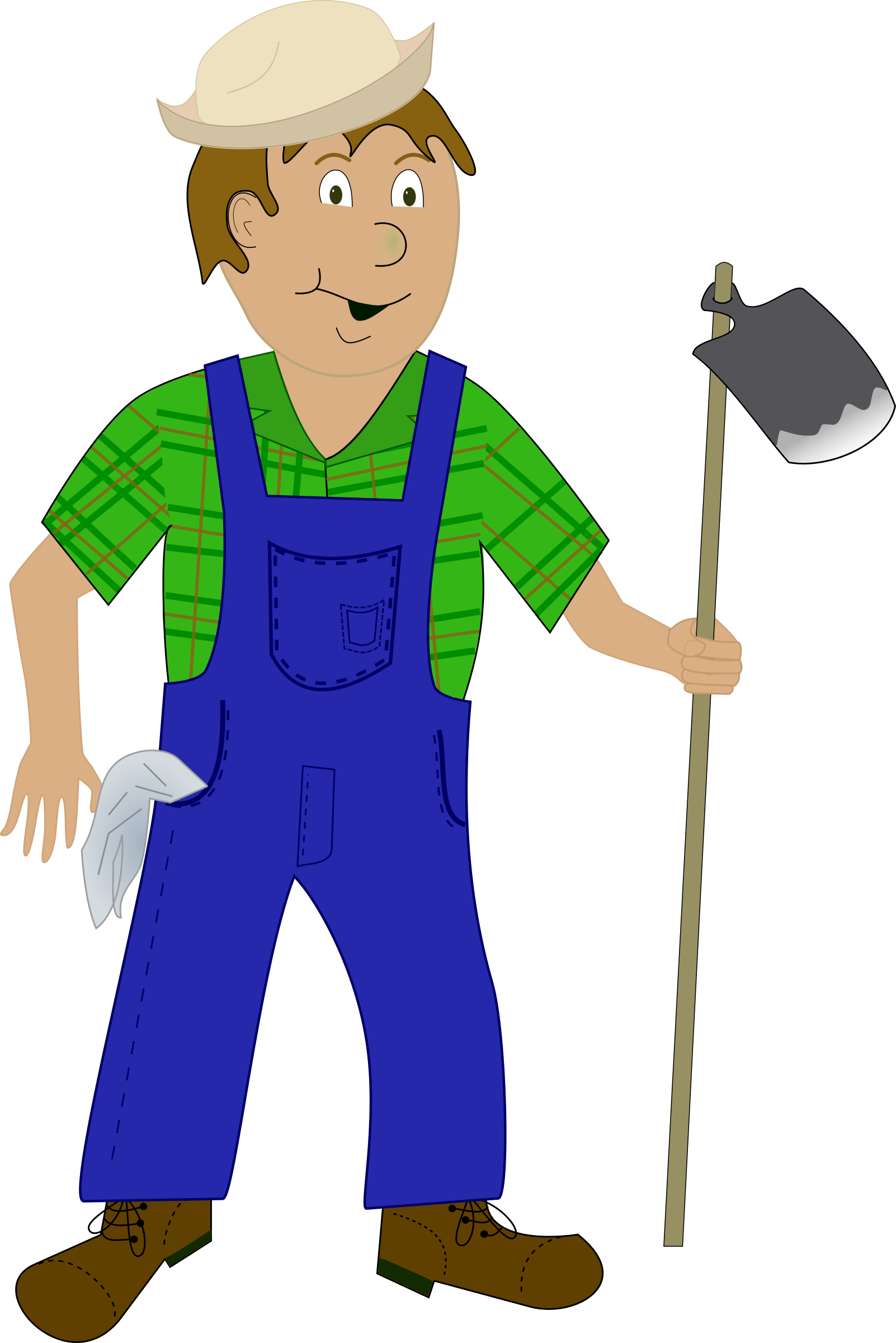 Farm Barns On Cartoon Farmer Clipart - Cartoon Farmer (1602x2400)