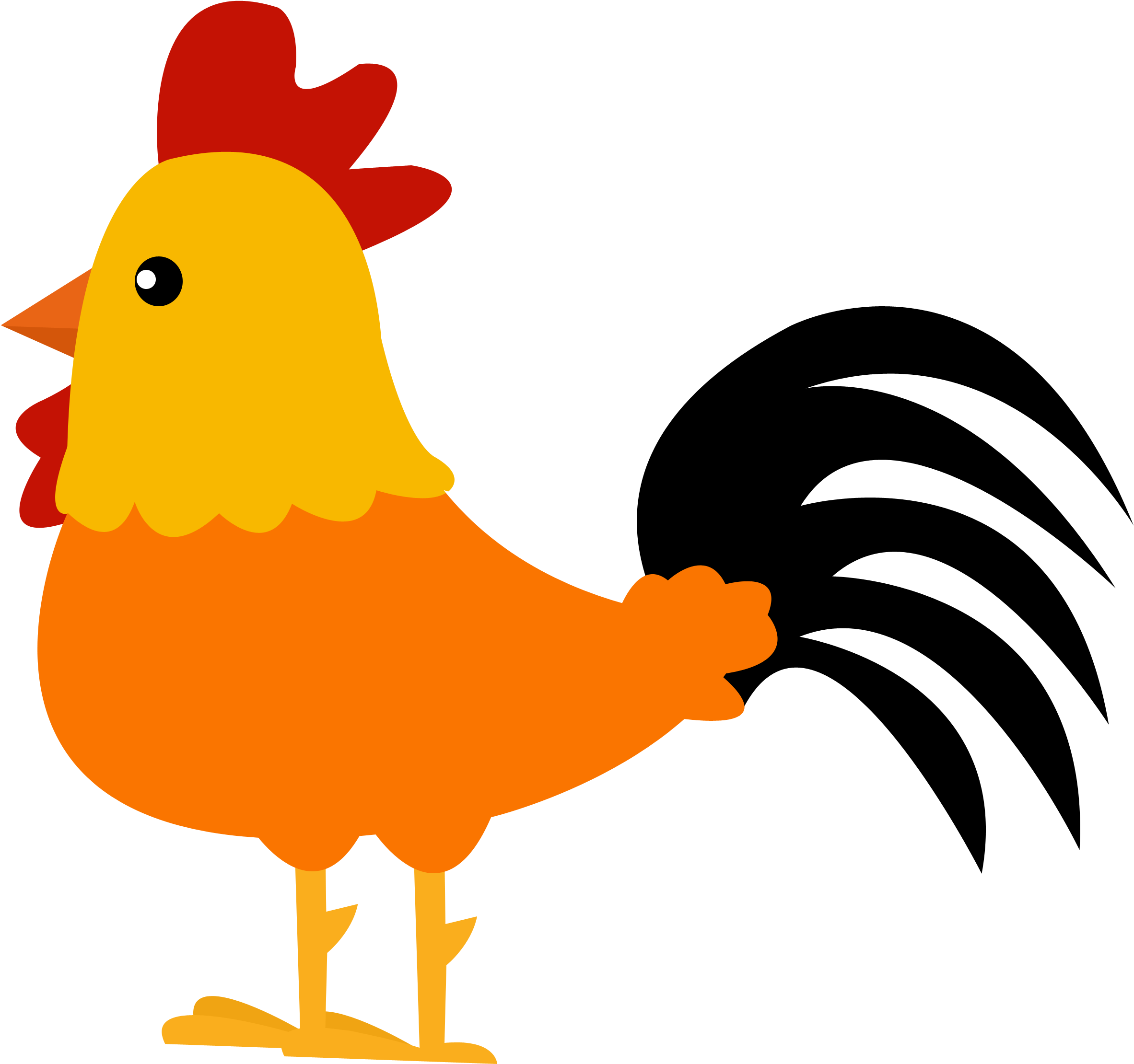 Rooster Clip Art - Animalitos De La Granja Png (2776x2592)
