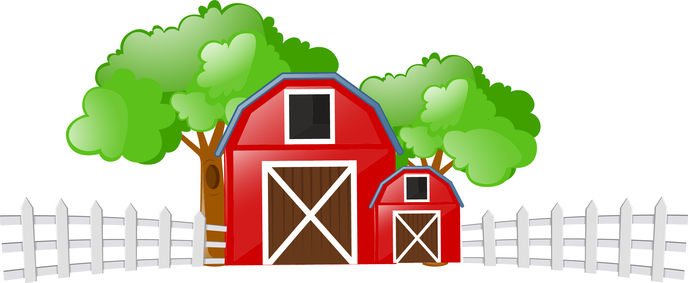 Cattle Farm Livestock Field Clip Art - Cattle Farm Livestock Field Clip Art (2308x949)