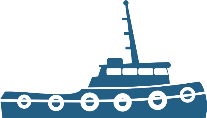 Passenger Vessel - Tugboat - Tug Boat Clip Art (871x394)