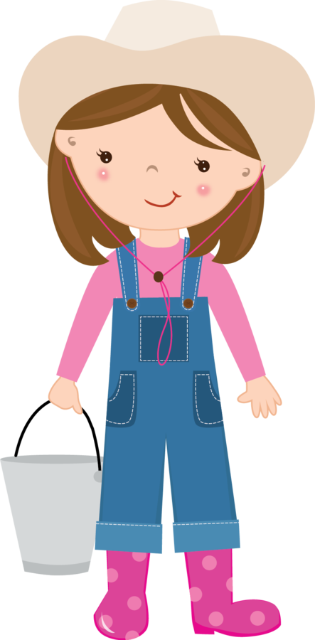 María José Argüeso - Farm Girl Clipart (443x900)