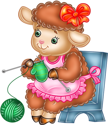 Jolies Images, Funny Farm, Clip Art, Lambs, Sheep, - Sheep (400x456)