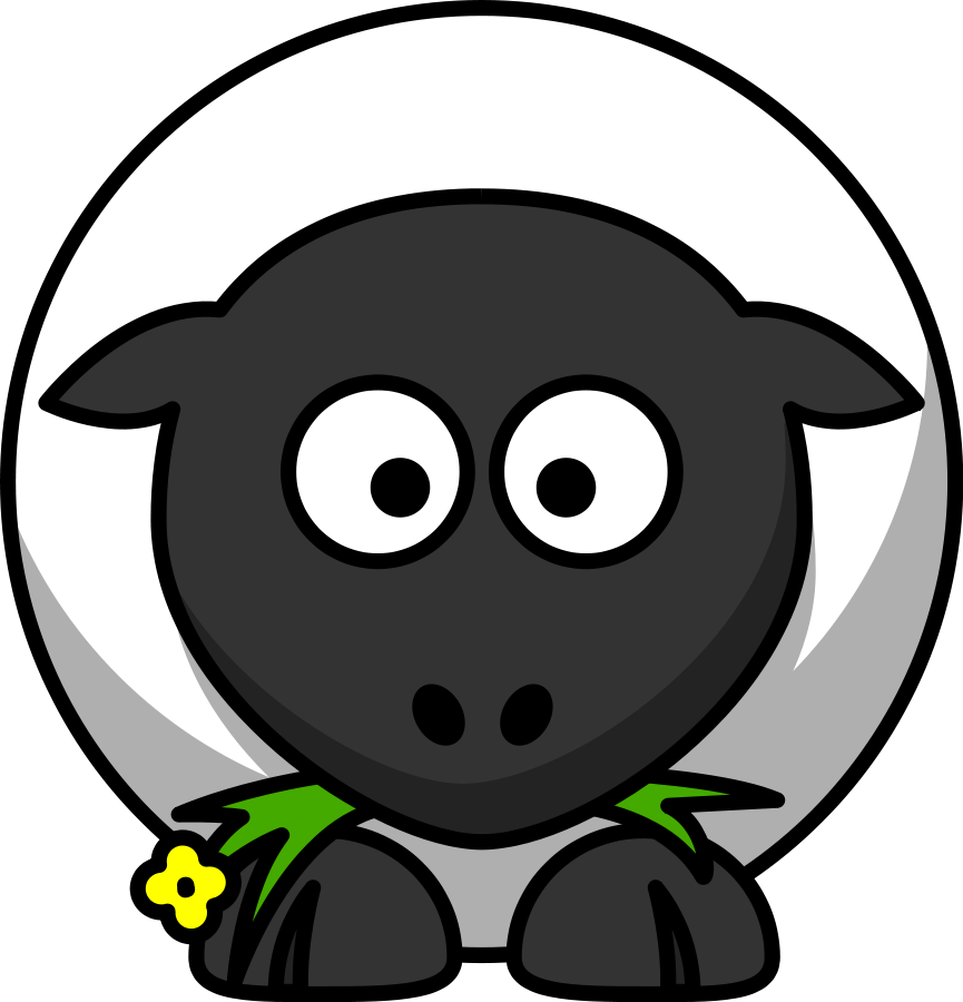 Cartoon Sheep Png Clip Arts - Cartoon Sheep Clipart (865x900)