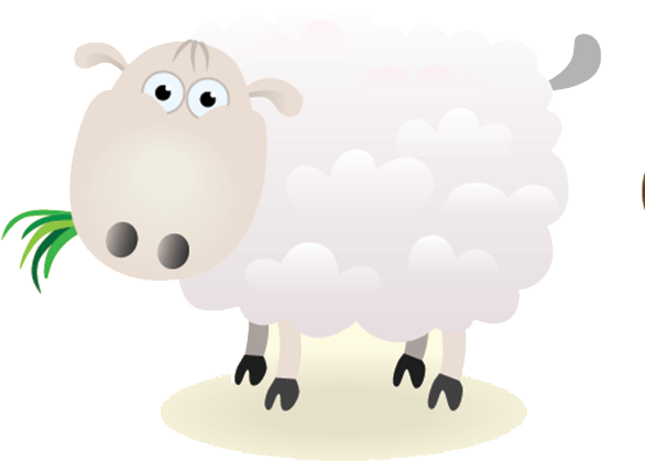 Color Clip Art - Mouton Enfant (600x497)