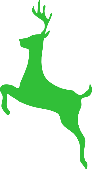 Bright Green Deer Clip Art At Clker - Like Big Bucks Mug (324x594)