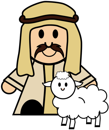 Nativity Clipart - Clip Art Nativity Shepherds (433x515)