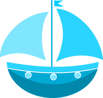 Sea Ship Traffic Ship Ship Ship Ship Ship - Blue Sailing Boat Tote Bag, Natural (360x340)