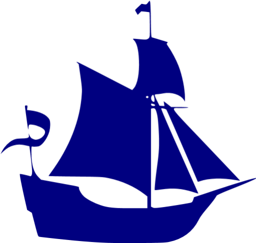 Navy Blue Boat 9 Icon - Boat Black Png (512x512)