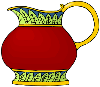 Container Jar Jug Pot Pottery Vase Vessel - Vase (392x340)