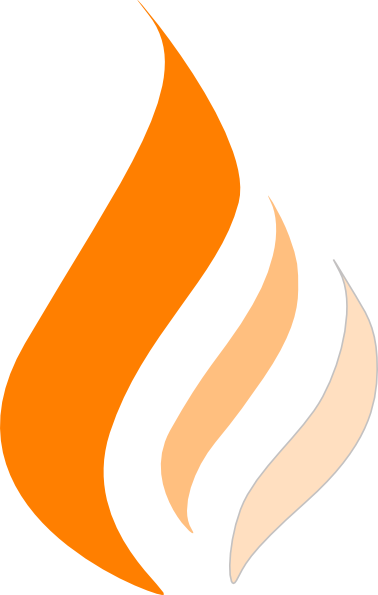 Orange Flame Clipart (378x595)