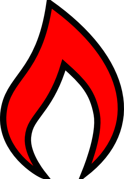 Clipart Info - Red Flame Clipart (414x596)