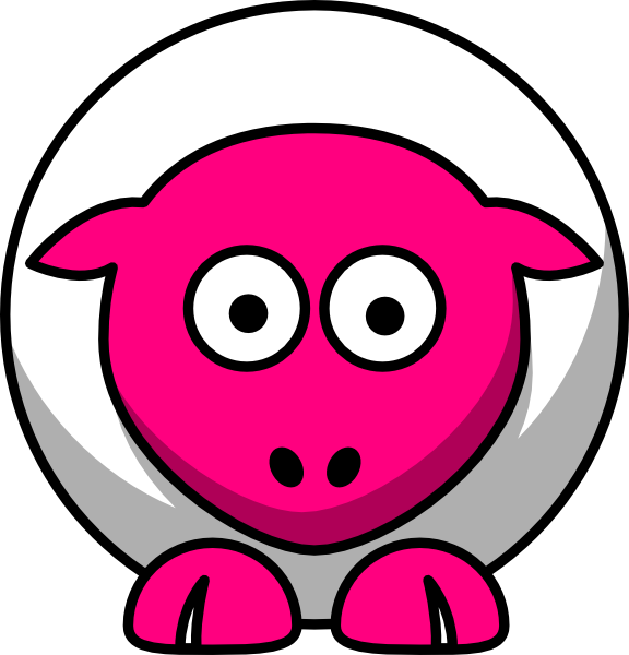 Cartoon Sheep (576x600)