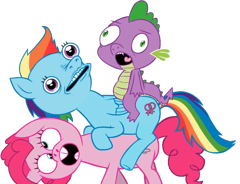 Mov, Animated, Pinkie Pie, Rainbow Dash, Safe, Spike - Pony Mov Rainbow Dash Gif (926x720)