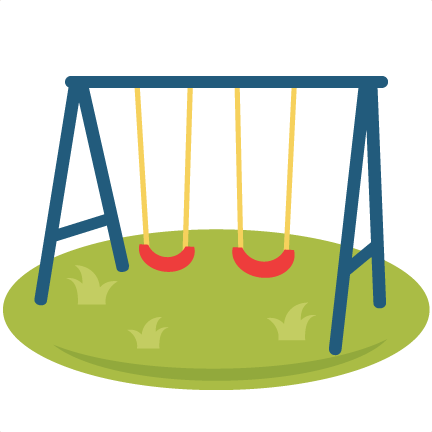 Playground Swings Svg Scrapbook Cut File Cute Clipart - Playground Clipart (432x432)