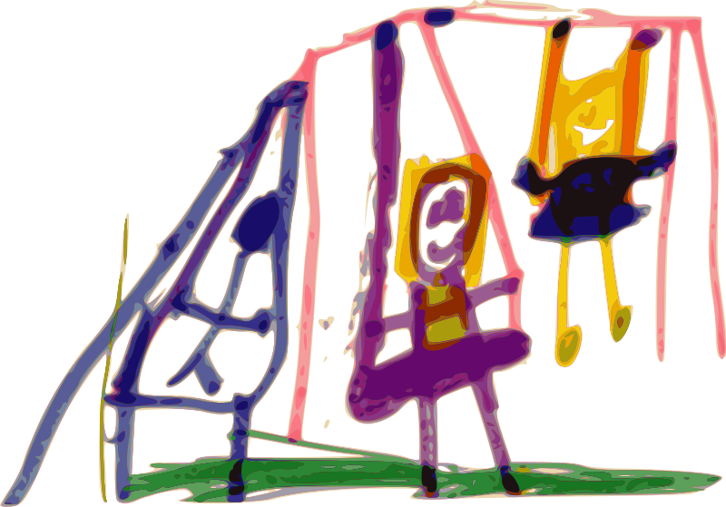 Free Kindergarten Art Swing - Clip Art (800x559)
