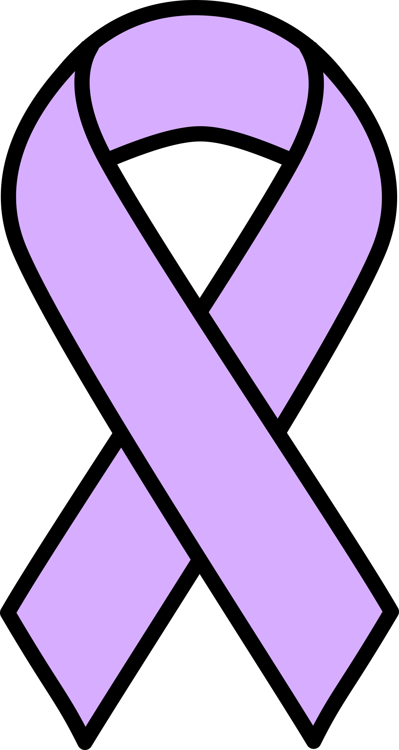 Big Image - Yellow Cancer Ribbon (1278x2400)