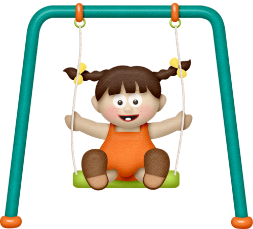 Swing Clipart Png - Playground Swing Clipart (500x454)
