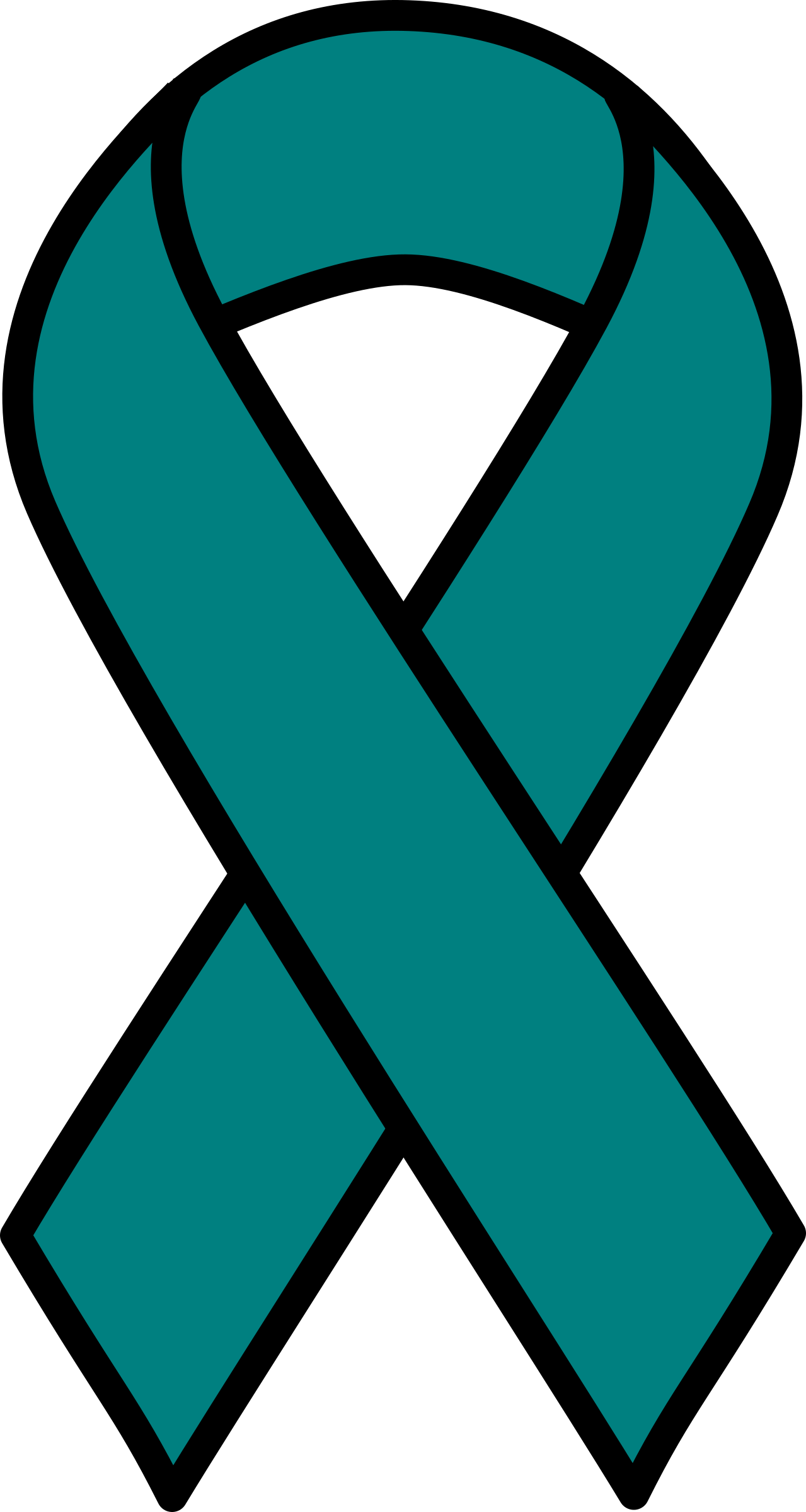 Ravishing Ovarian Cancer Ribbon Clip Art Clipart Teal - Ovarian Cancer Ribbon Clip Art (1279x2400)