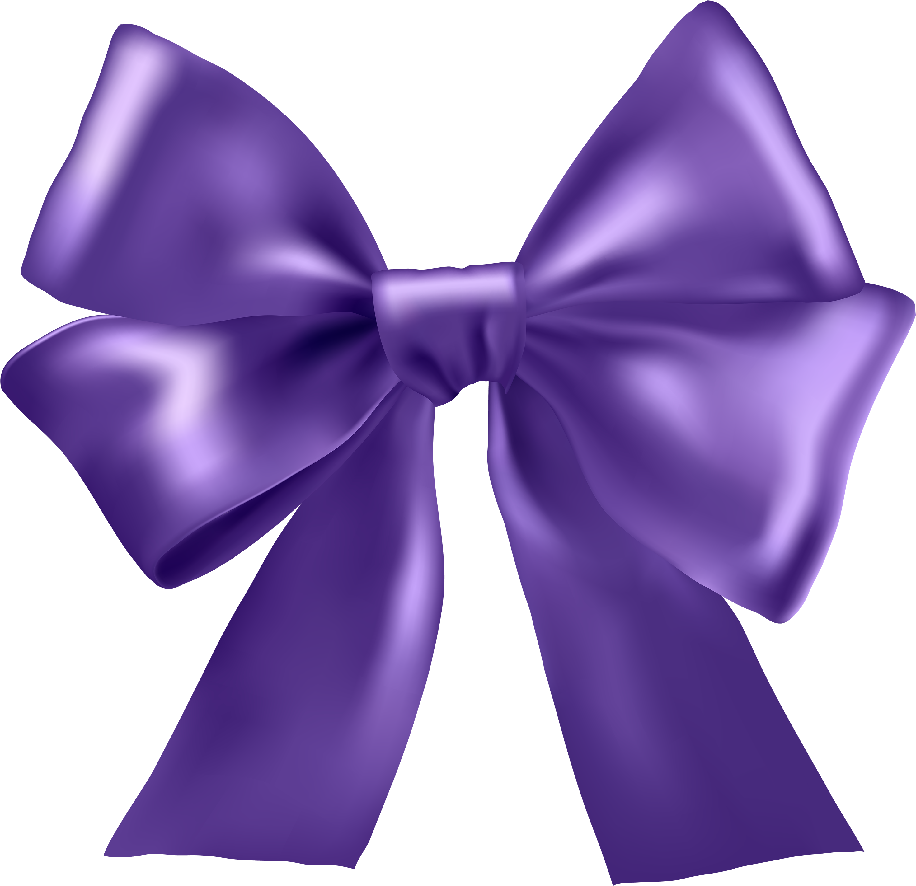 Purple Ribbon Png Clipart In Category Ribbons Png / - Purple Ribbon Png (3000x2902)