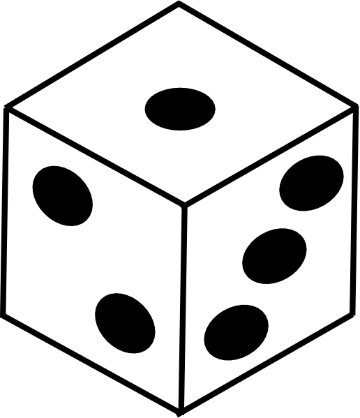 Dice For Coloring (516x599)