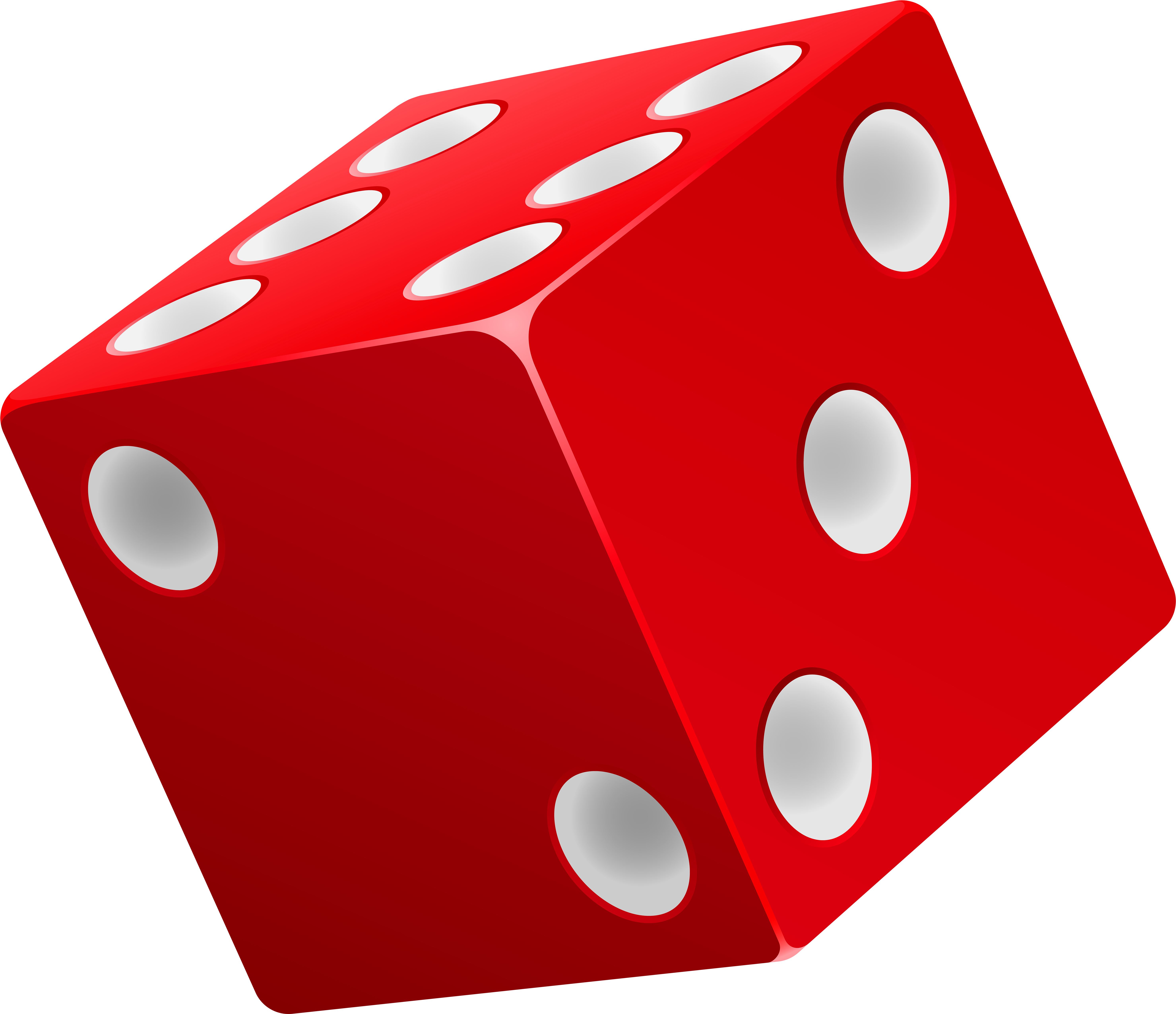 Dice Red Png Clip Art - Black Dice Png (6000x5269)