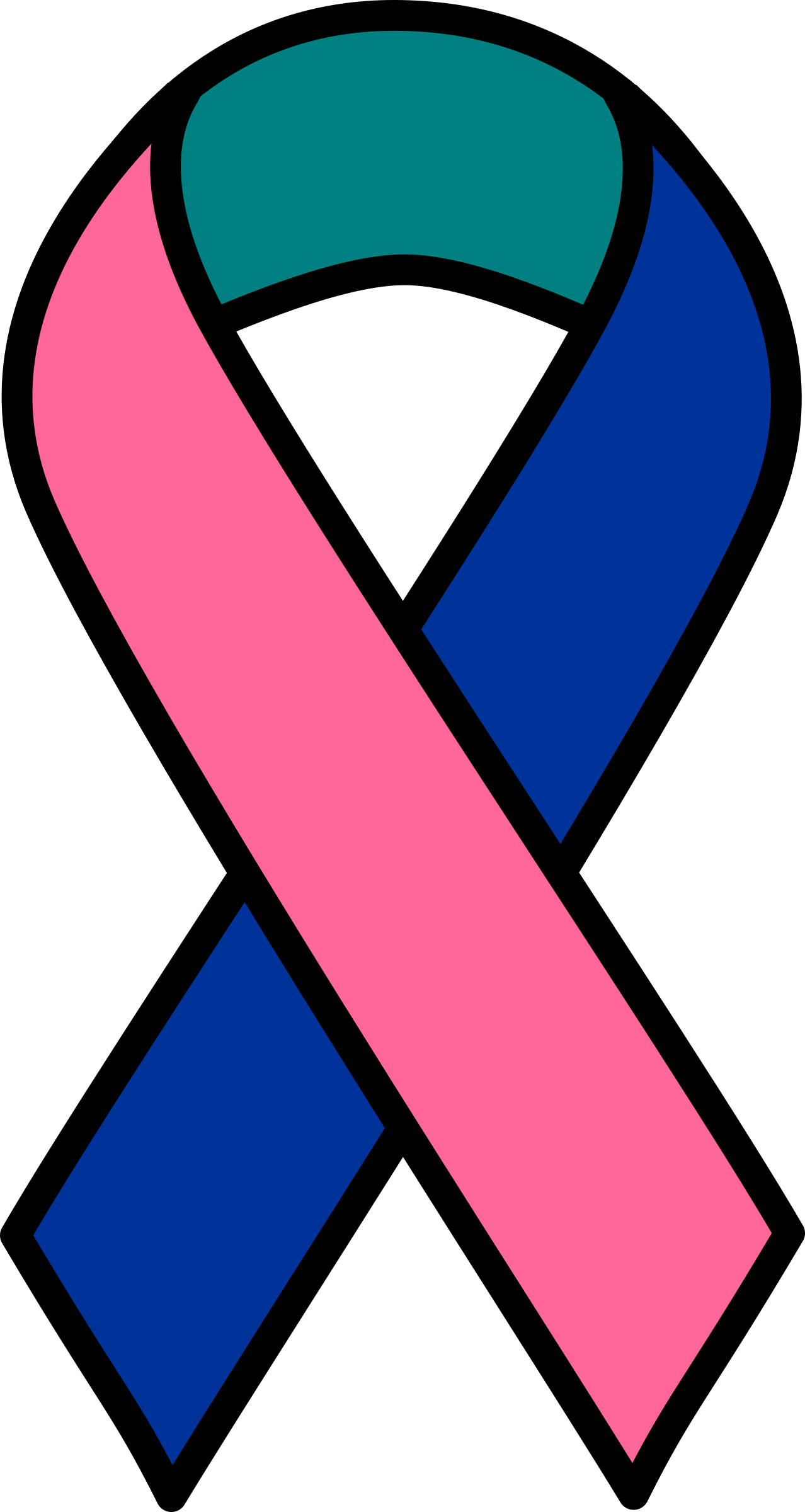 Clipart Thyroid Cancer Ribbon Alive Logo Clip Art Qualified - Thyroid Cancer Ribbon Color (1278x2400)