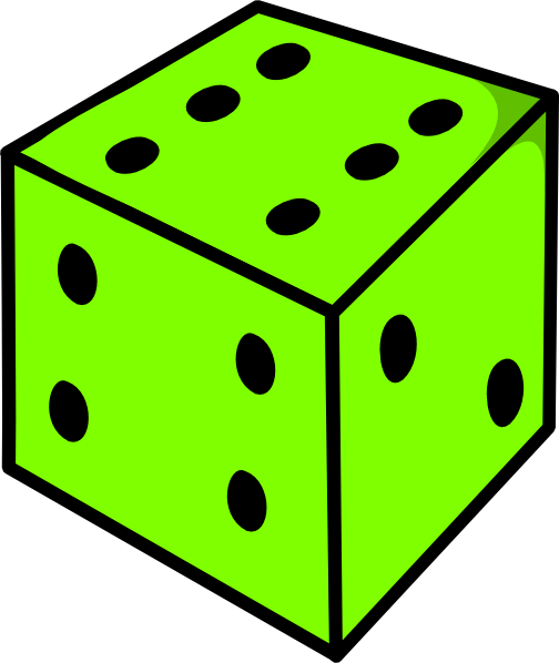 Colored Dice Clipart (504x598)