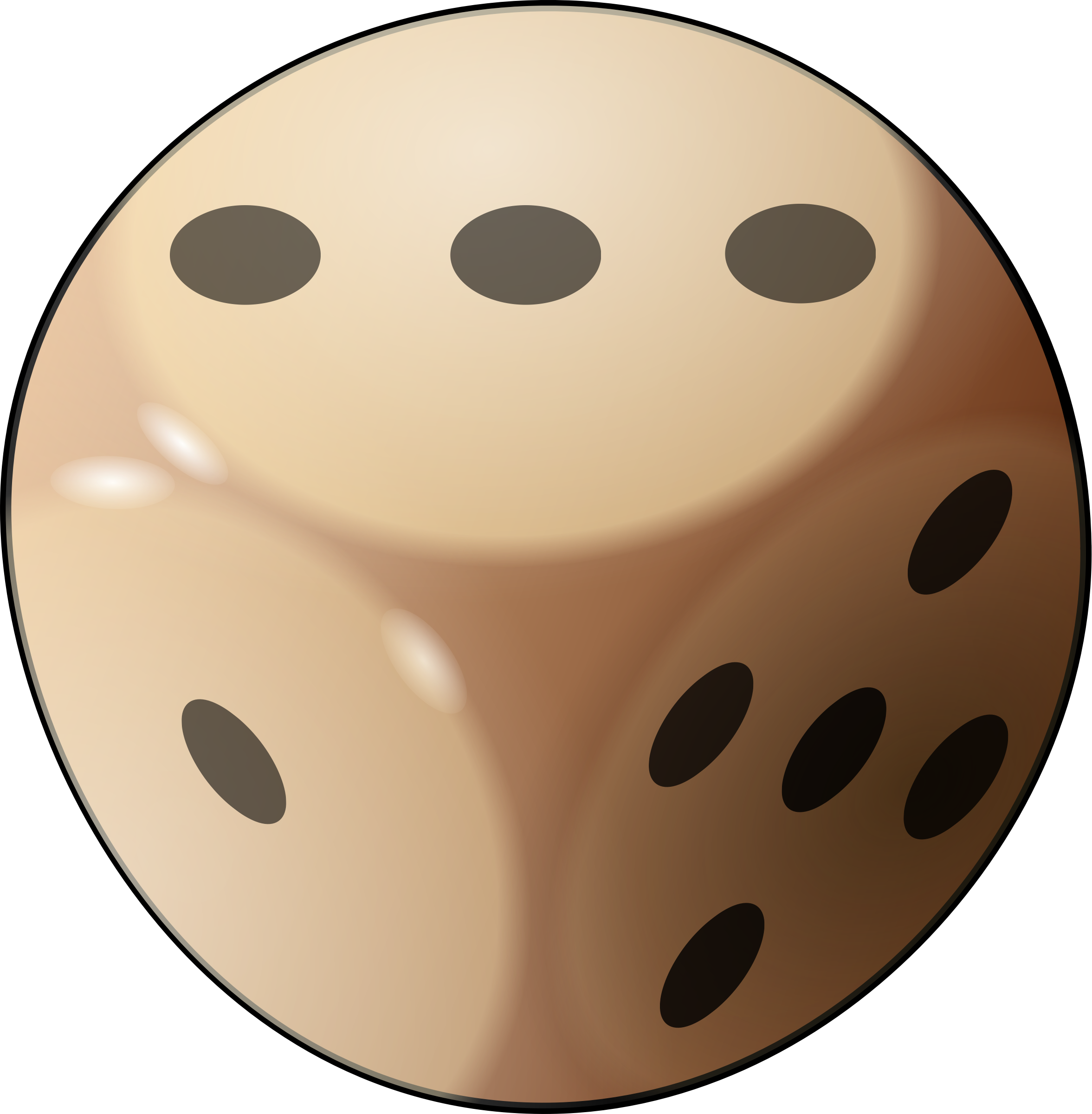 1 Dice Clipart Free Clipart Images Image - 3 On Dice (2353x2400)