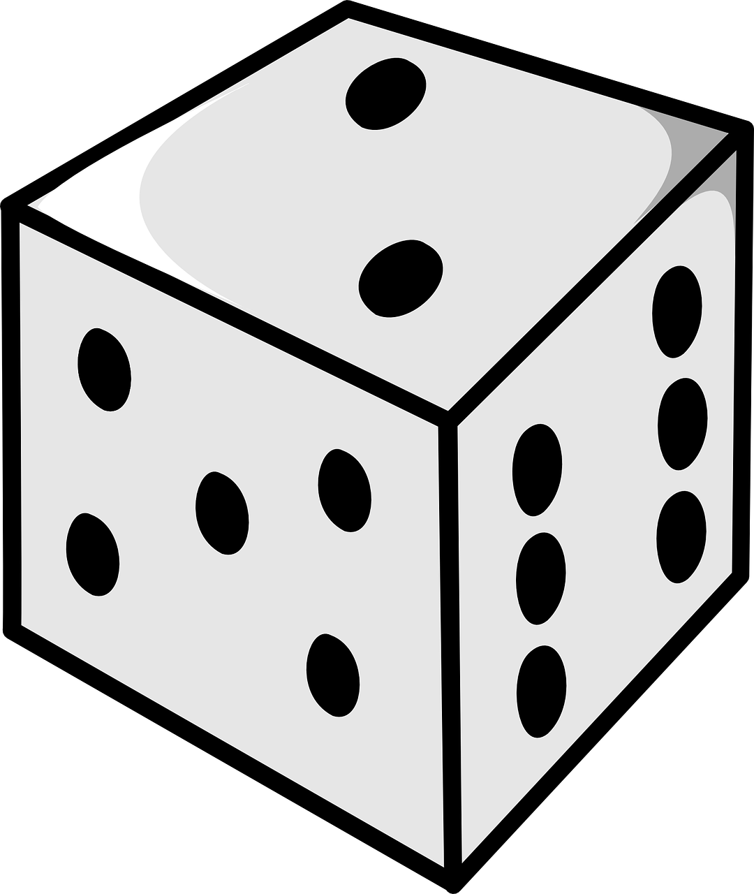 Cartoon Images Of Dice (1080x1280)