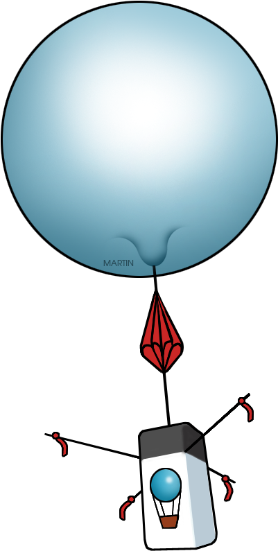 Weather Balloon Clipart (431x834)