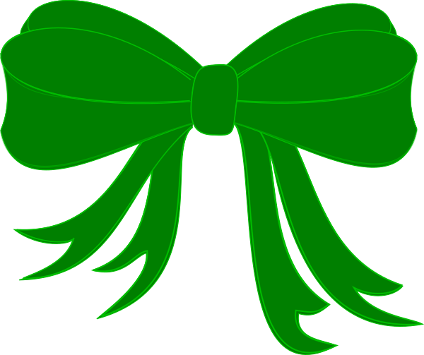 Green Ribbon Clipart - Red Christmas Ribbon Bow Greeting Cards (600x503)