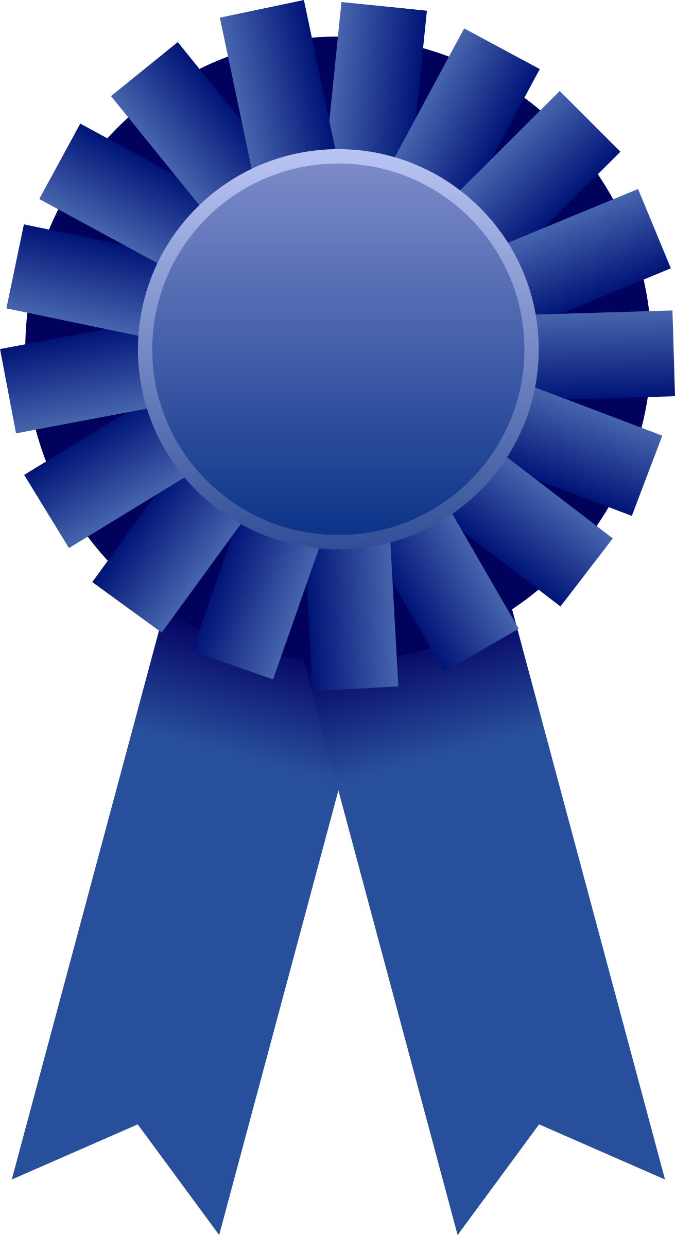 Ribbon Clipart Transparent - Blue Ribbon Clip Art (1311x2400)
