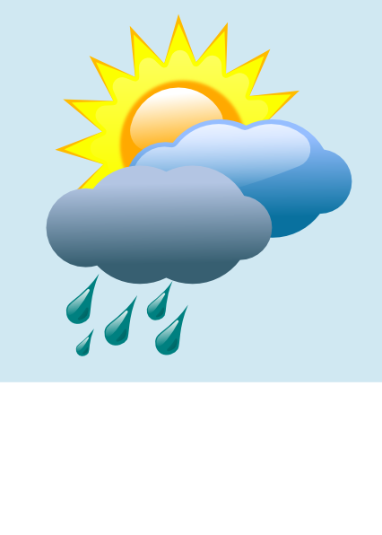 Rain Clipart Weather Icon - Weather Forcast In Png (426x596)