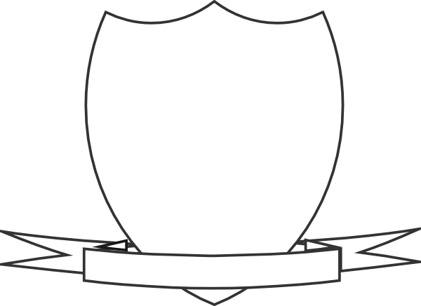 Shield With Banner Transparent (600x437)