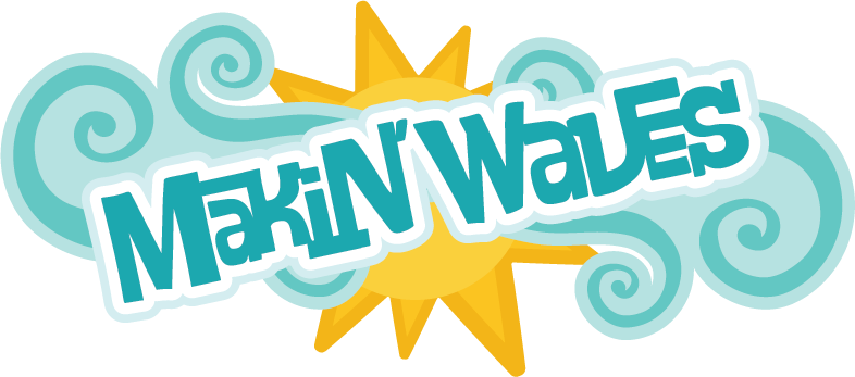 Makin' Waves Svg Scrapbook Title Surfing Svg Files - Making Waves Clip Art (786x347)