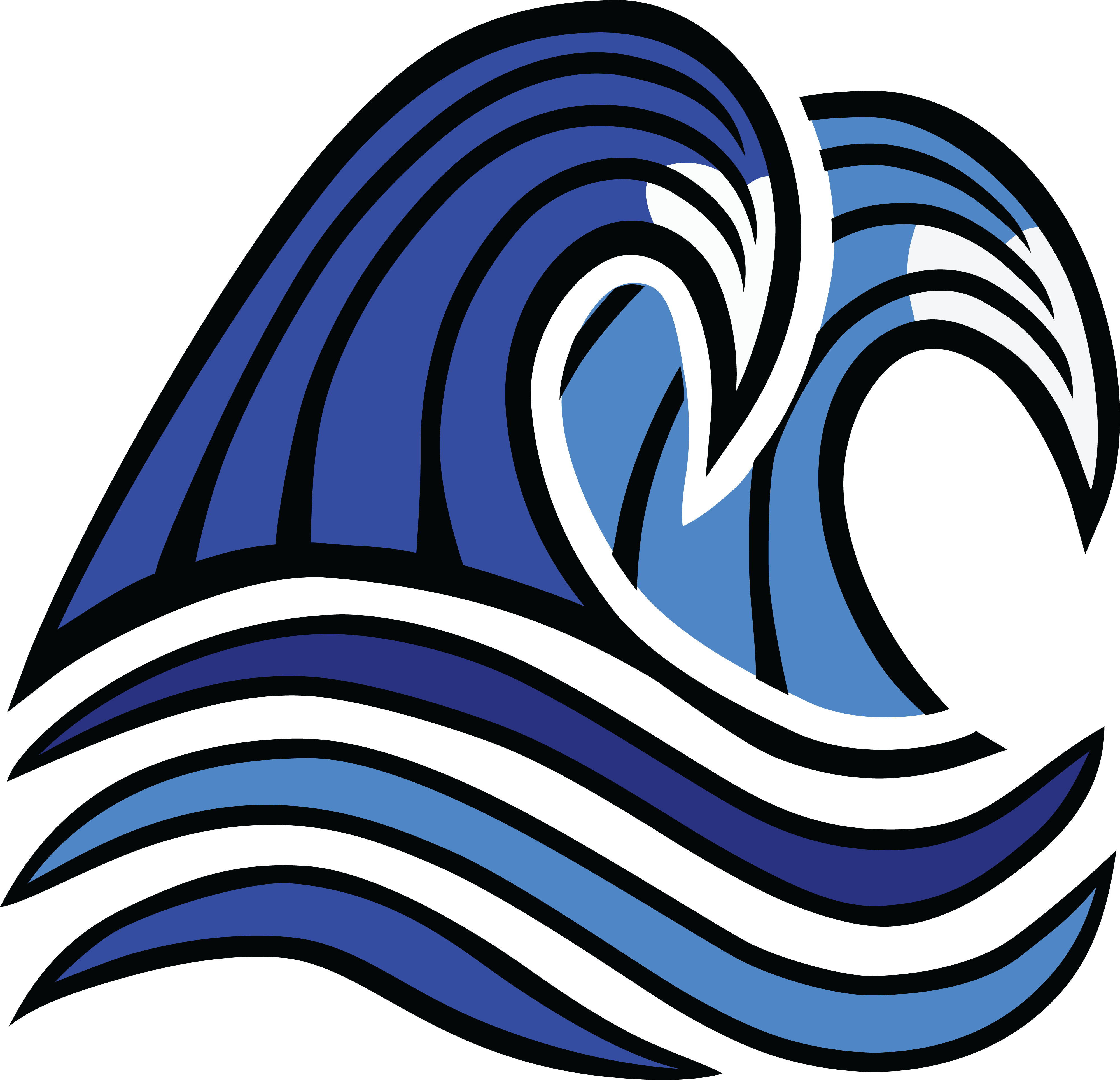 Free Clipart Of Ocean Waves Kartun Gelombang Air Laut 4000x3858 Png Clipart Download