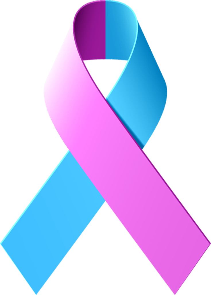 Support Breast Cancer Awareness With These Ribbons - Breast Cancer Blue Ribbon (735x1025)
