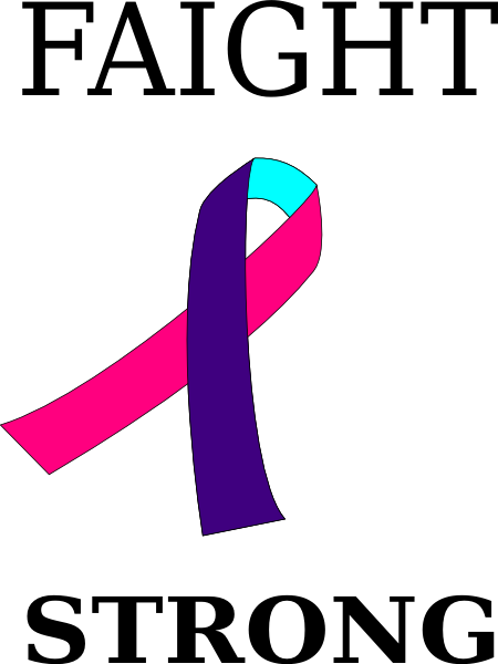 Thyroid Cancer Ribbon Clip Art - Thyroid Cancer Symbol Vector (450x600)