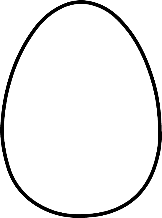 Free Printable Easter Egg Template - Regular Pentadecagon (567x761)