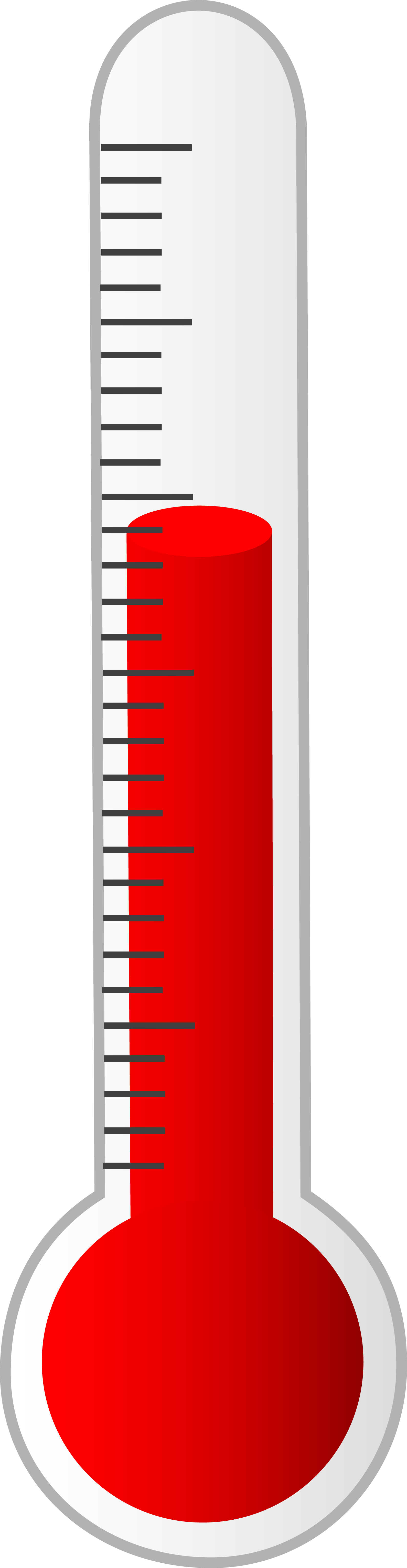 Blank Weather Thermometer Clipart Panda - Thermometer Clipart (1590x6130)