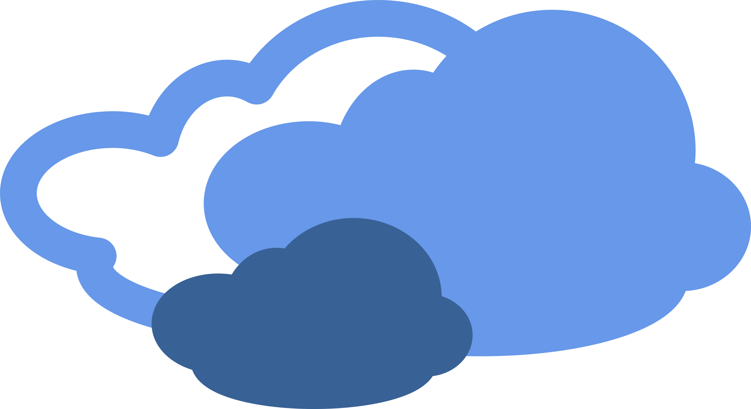 Weather Clip Art Transparent - Weather Symbols Cloudy (2400x1308)