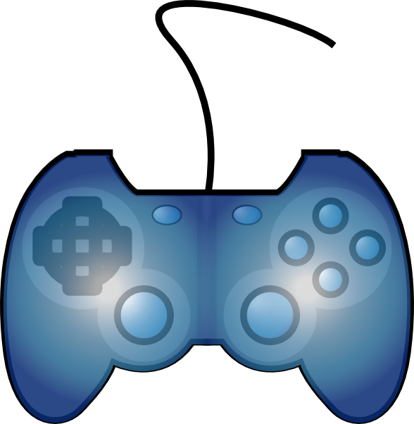 Joypad Game Controller Clip Art - Video Games Clip Art (588x602)