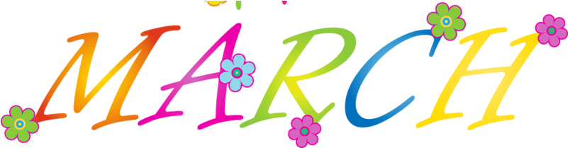 8 Photos Of March Calendar Clip Art 5 March Calendar - Free Clip Art March (817x215)