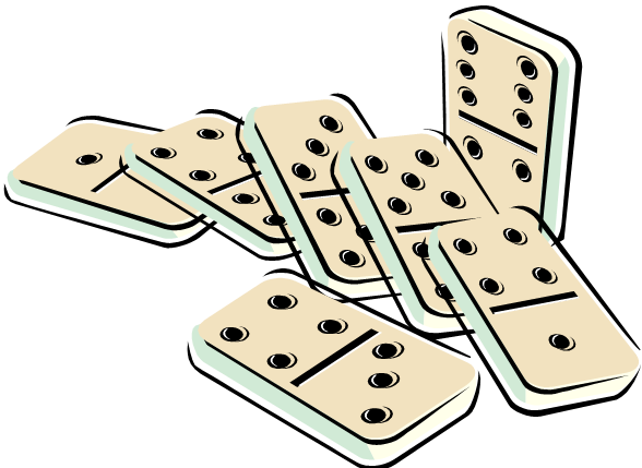 Dominoes Domino Games Domino's Pizza Clip Art - Free Clip Art Dominoes (588x429)