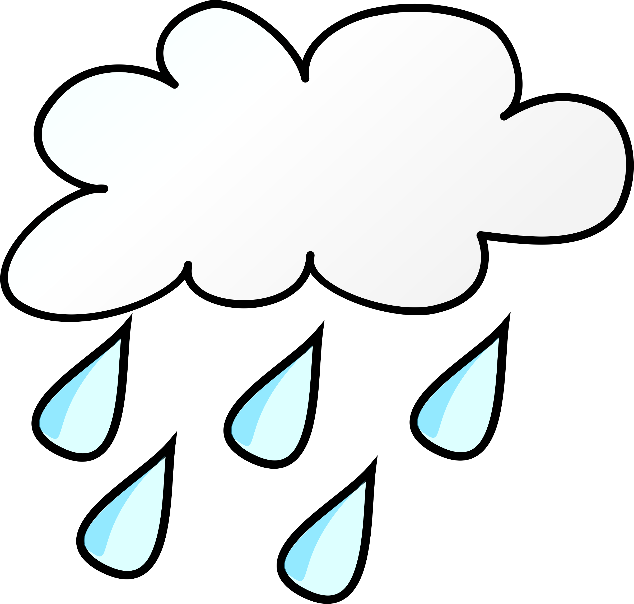 Rainy Clip Art Black And White