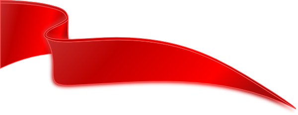 Dark Red Ribbon Clip Art At Clker Com Vector Clip Art - Red Ribbon Png Vector (600x232)