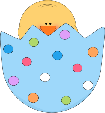 Absolutely Free Clip Art - Easter Chick In Egg (350x376)
