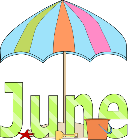 Nice June Pictures Clip Art Wel E June - Months Of The Year June (415x456)